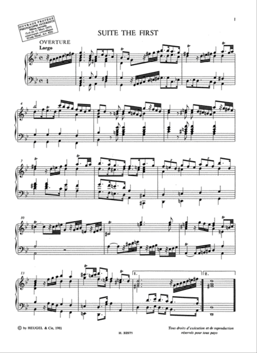 6 Suites Of Lessons For The Harpsichord (lp60) Harpsichord scores gallery preview page 2
