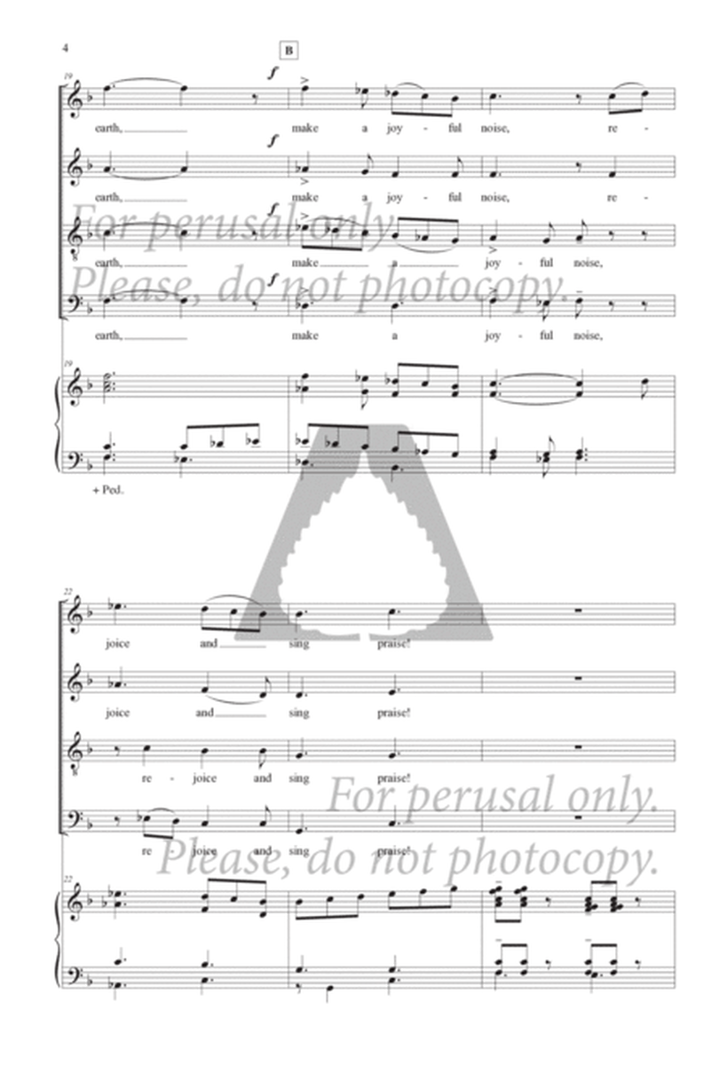Shout for Joy to the World (Choral Score) image number null