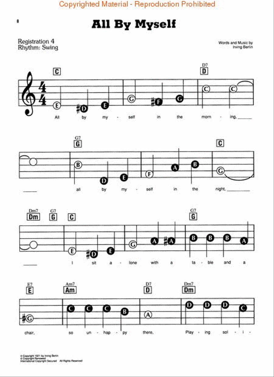 The Irving Berlin Collection Electronic Keyboard scores gallery preview page 3