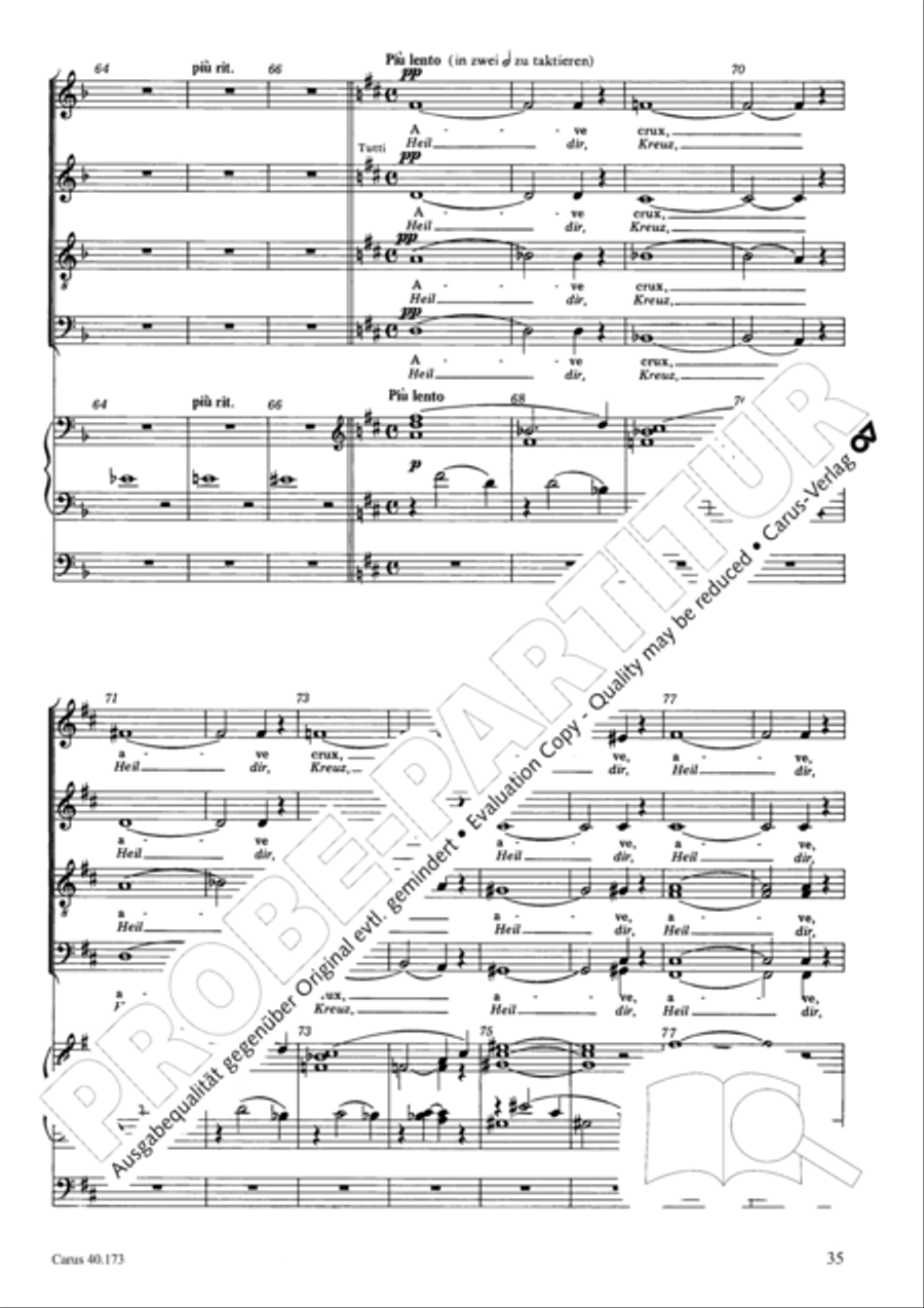 Via crucis 4-Part scores gallery preview page 36