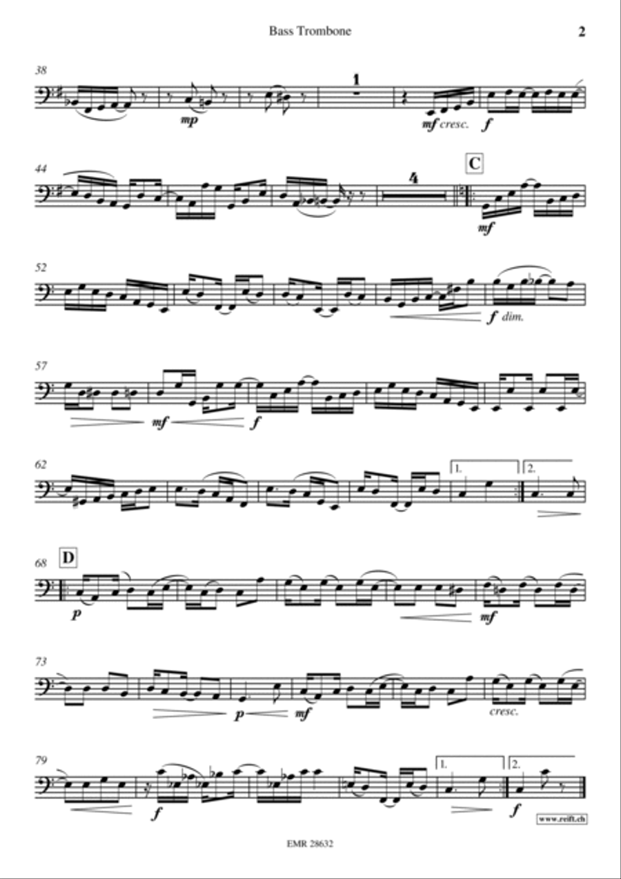 Gladiolus Rag Trombone scores gallery preview page 3