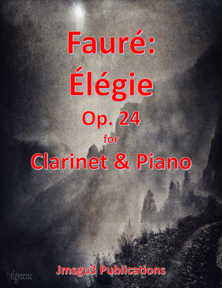 Book cover for Fauré: Élégie Op. 24 for Clarinet & Piano