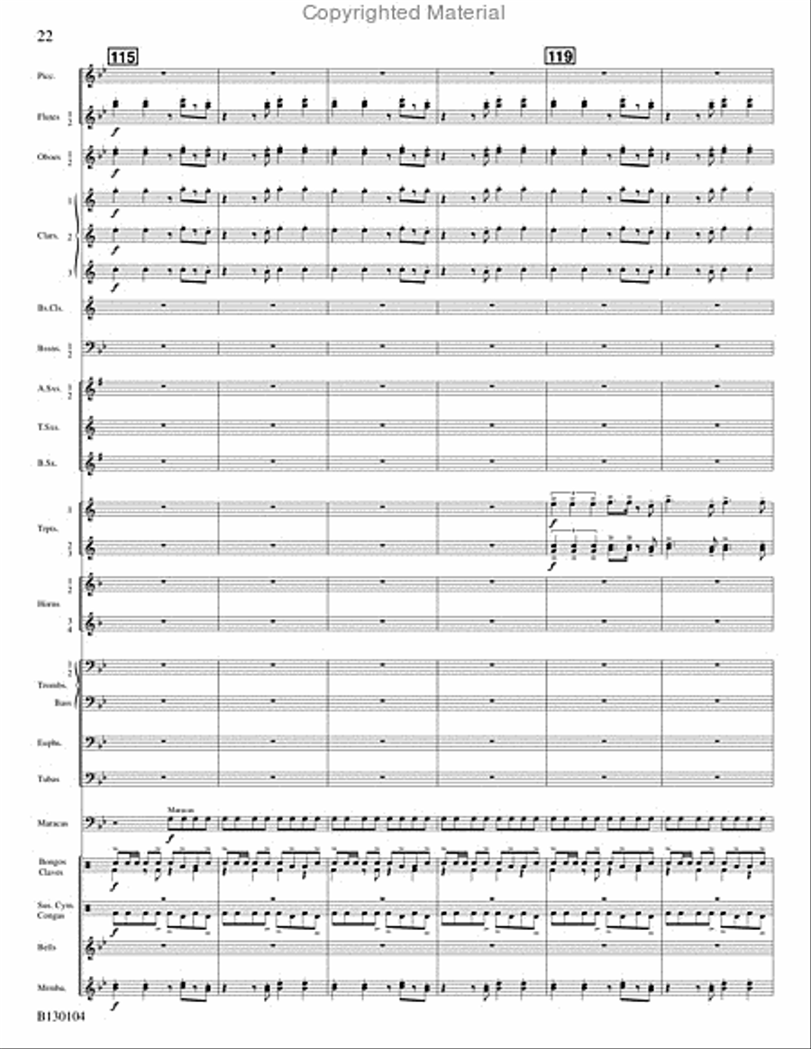 La Fiesta de San Antonio La Fiesta de San Antonio Concert Band scores gallery preview page 23