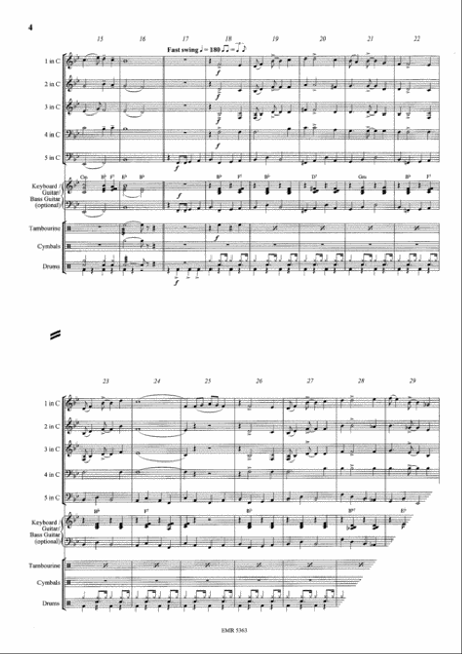 Gloryland Concert Band scores gallery preview page 4