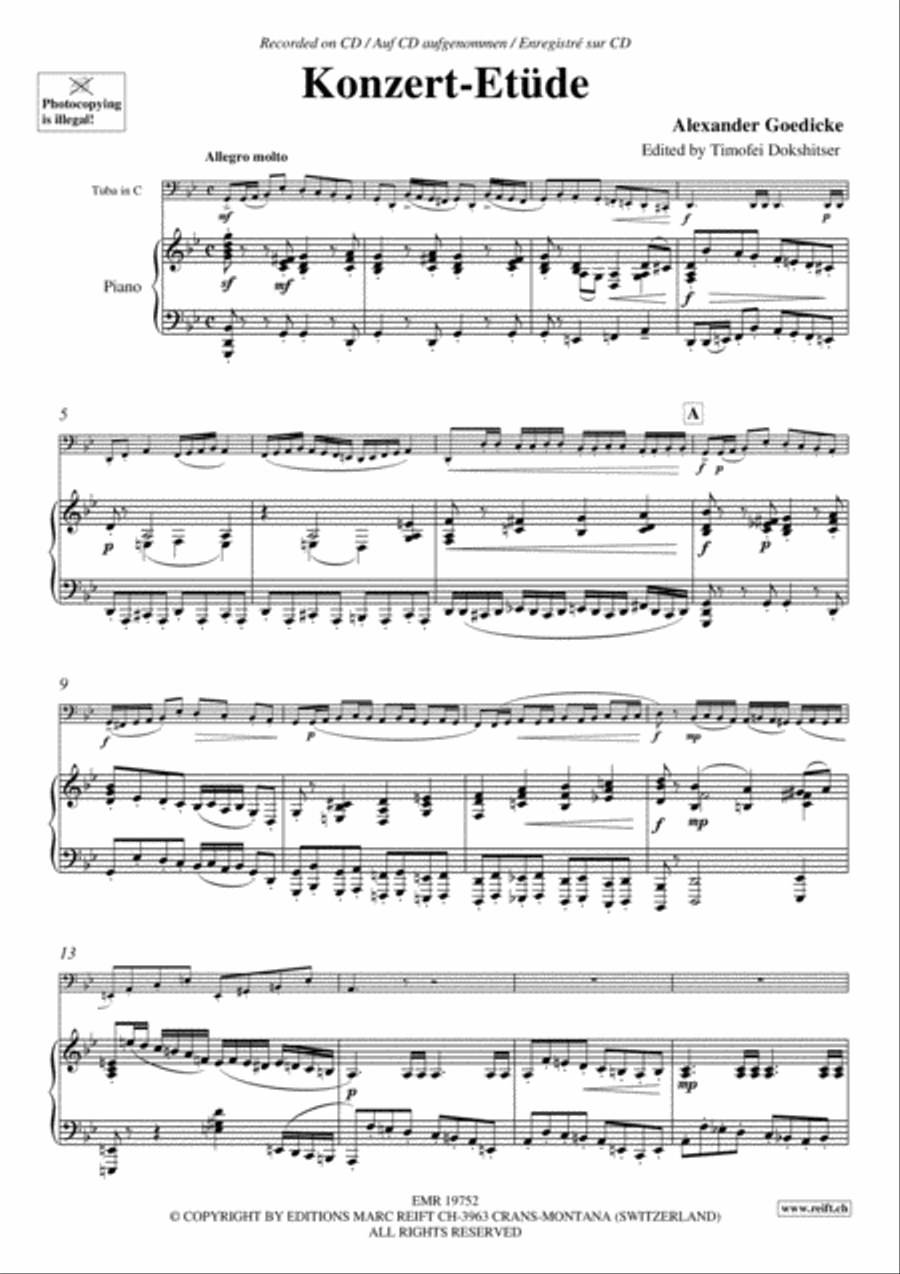 Konzert-Etude Konzert-Etude Tuba scores gallery preview page 3