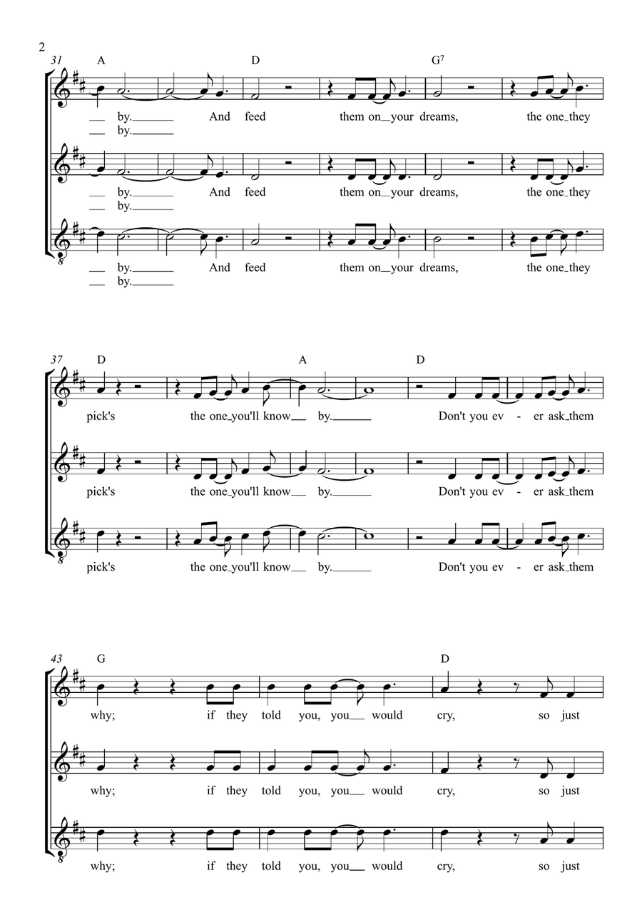 Teach Your Children 3-Part scores gallery preview page 2