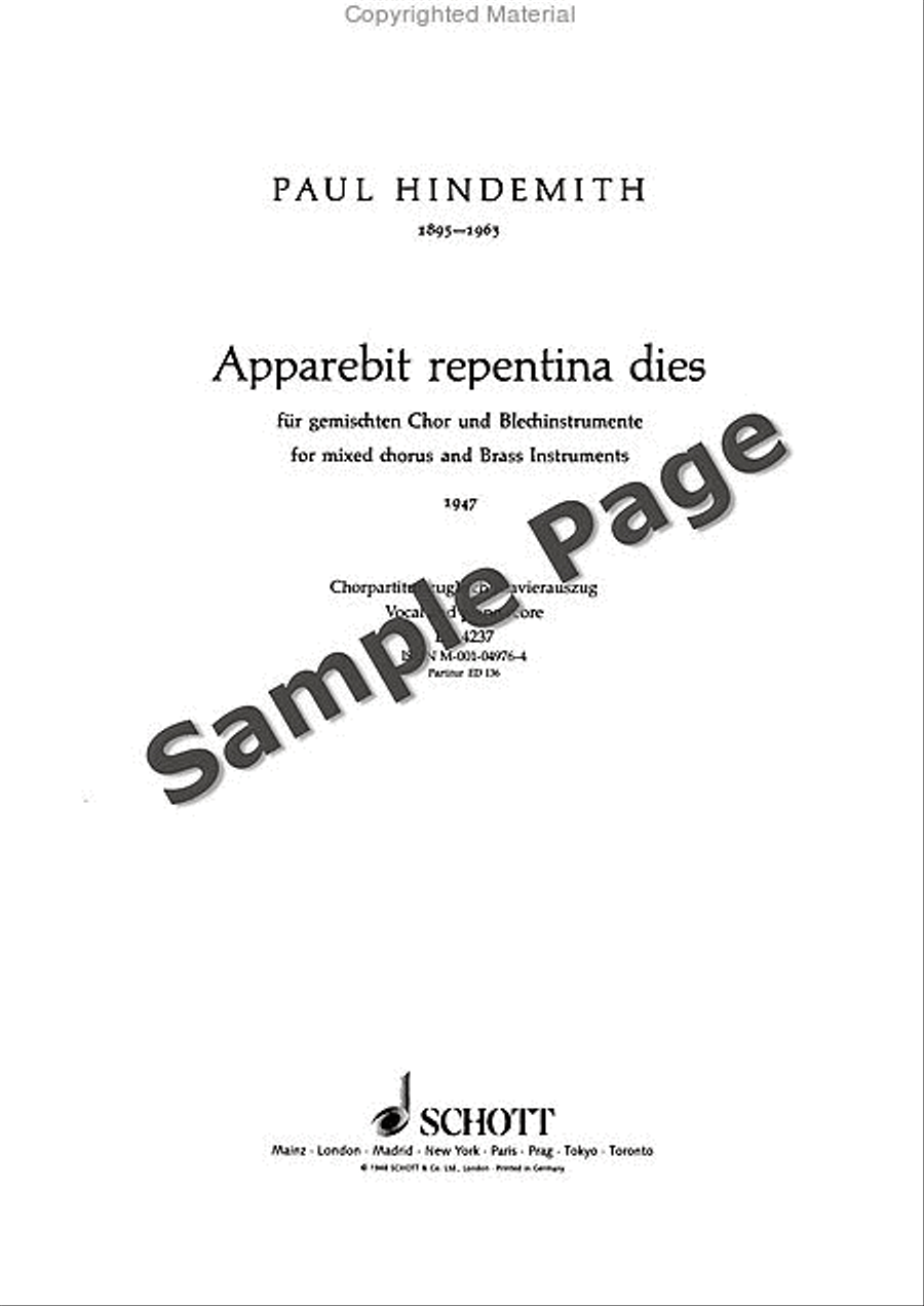 Apparebit Repentina Dies (1947)