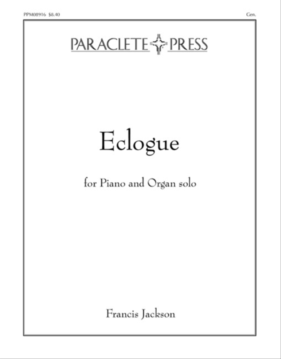 Eclogue by Francis Jackson Organ - Sheet Music