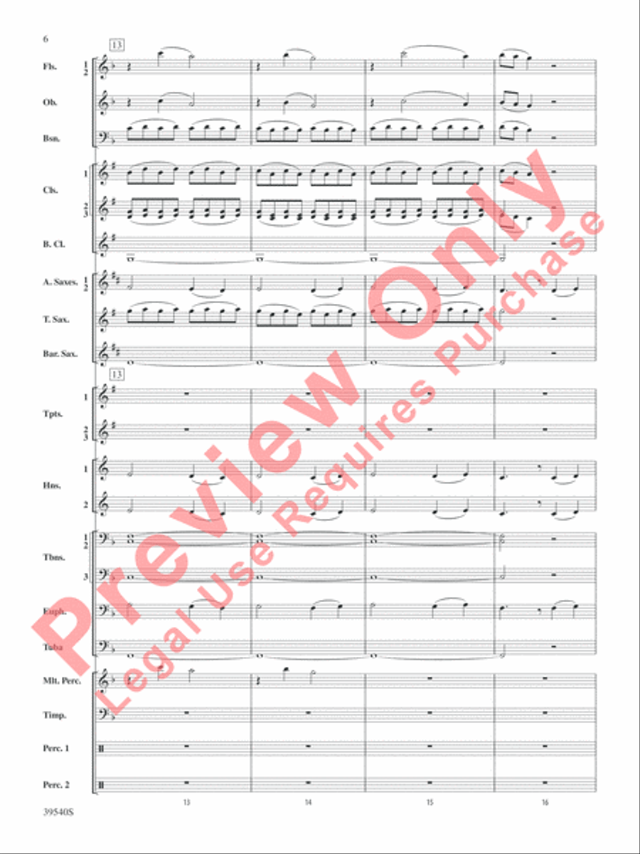 Carols from the British Isles Concert Band scores gallery preview page 7