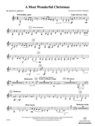 A Most Wonderful Christmas: B-flat Bass Clarinet