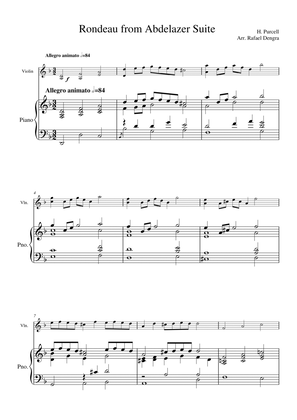 Rondeau from Abdelazer Suite - Violin & Piano