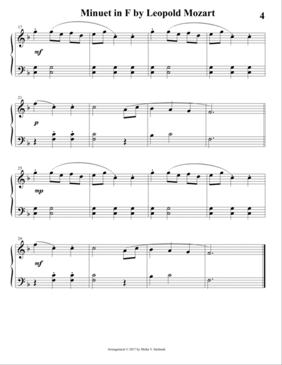 30 Mozart Easy Piano Classics Piano Method scores gallery preview page 4