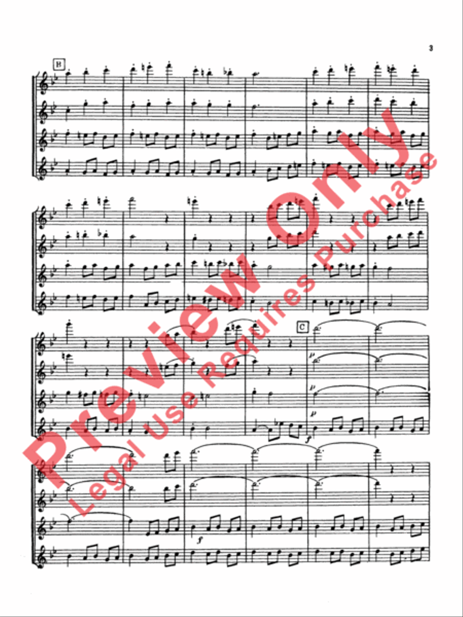 Scherzo Brilliante Flute Quartet scores gallery preview page 4