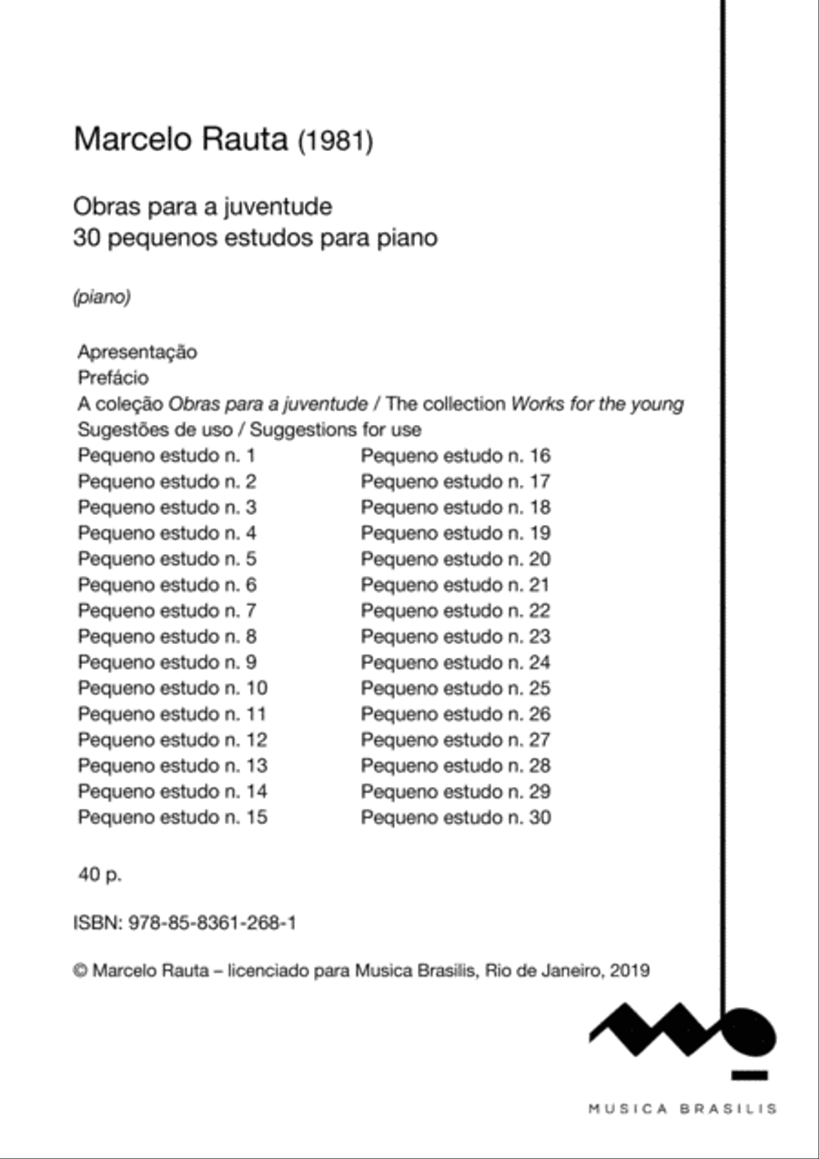 30 pequenos estudos para piano Piano Method scores gallery preview page 2