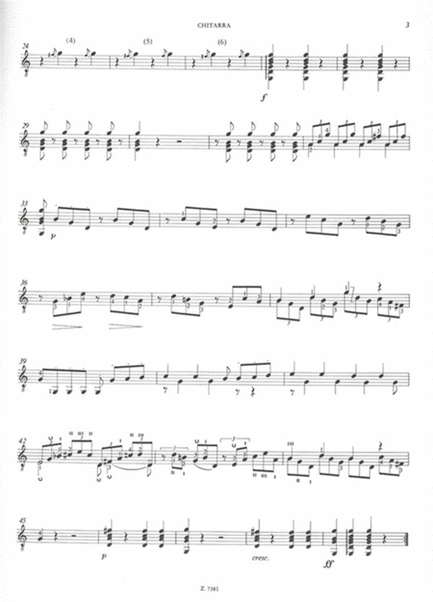 Quartetto op. 1 für Gitarre, Violine, Viola und V