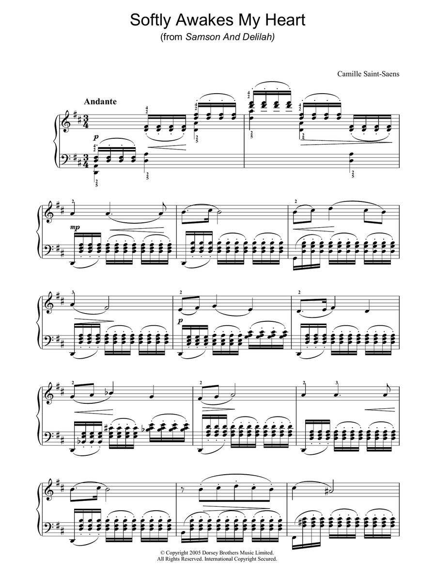 Softly Awakes My Heart (from Samson And Delilah)