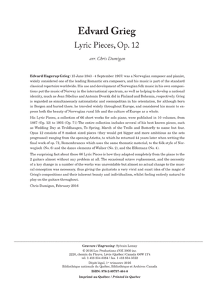 Book cover for Lyric Pieces, Op. 12