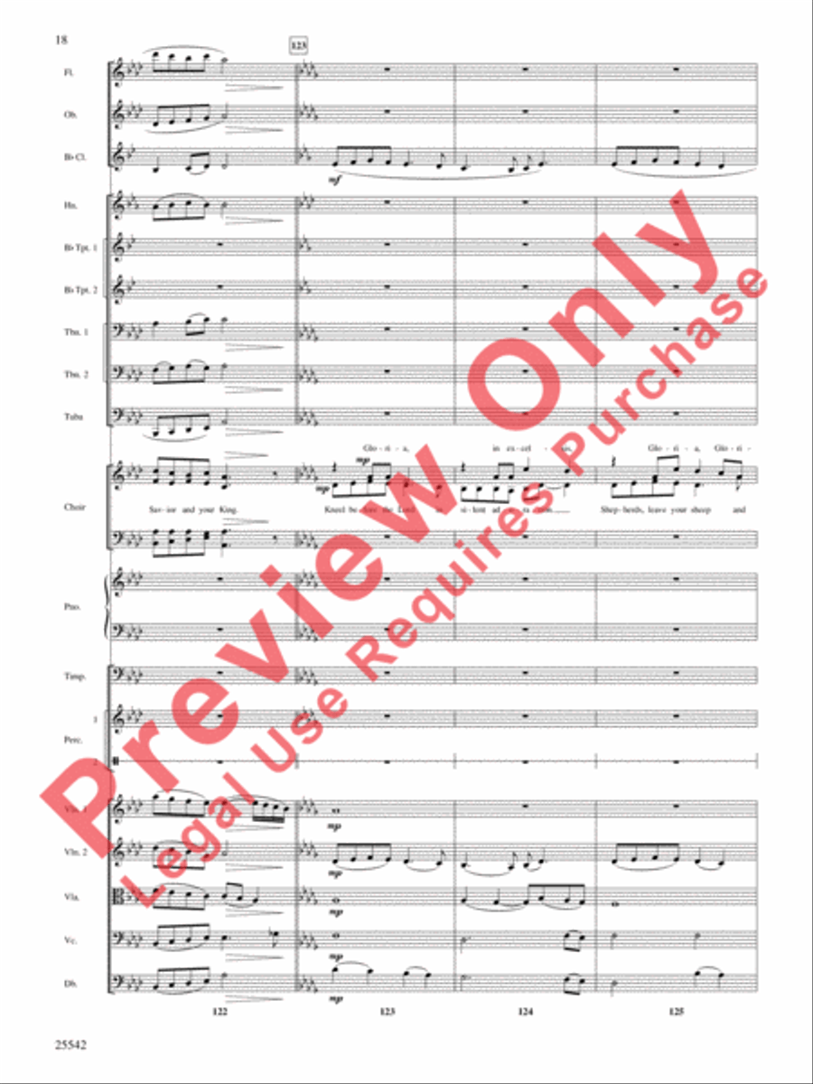 Glory to the Newborn King! Choir scores gallery preview page 19