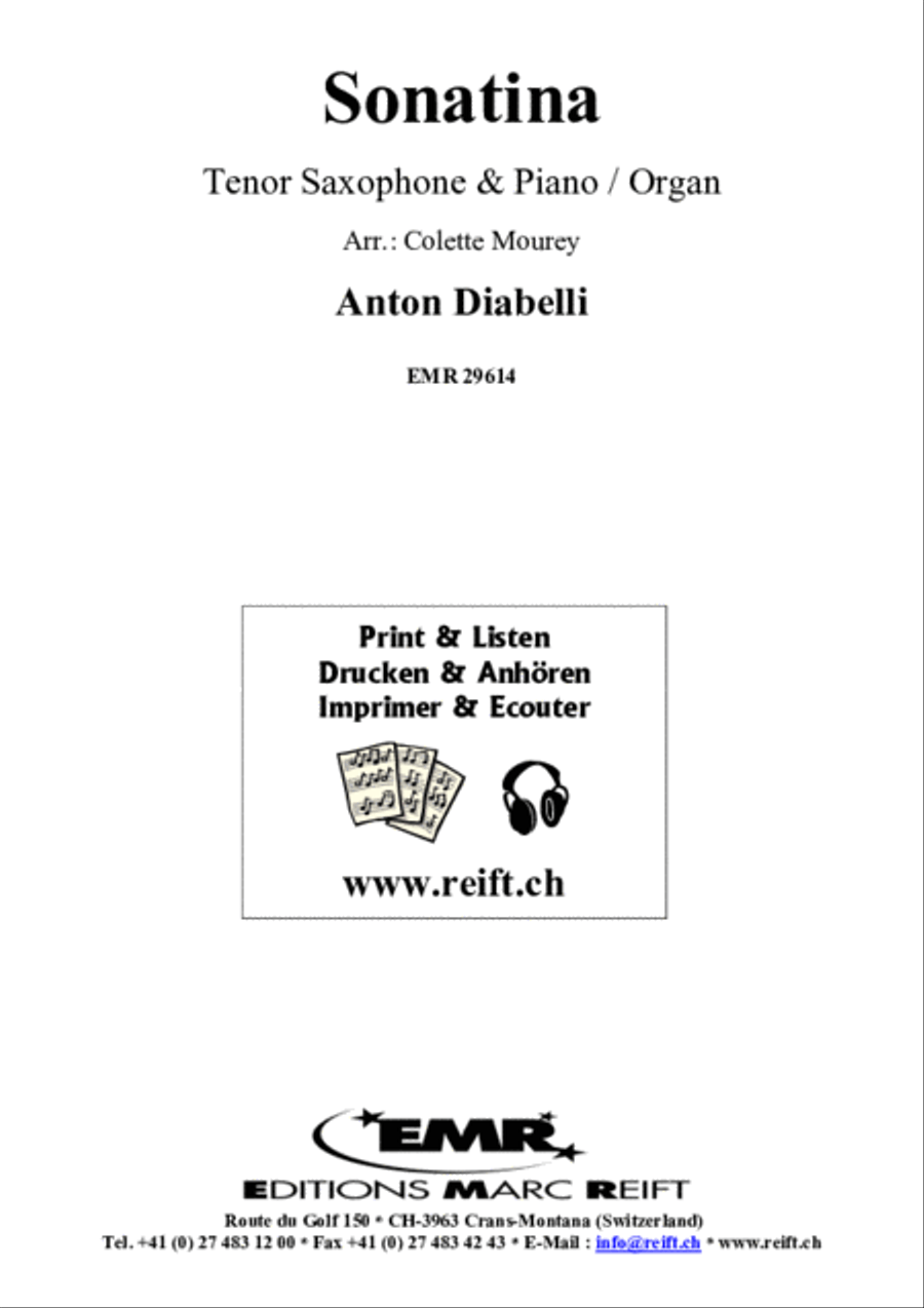 Sonatina Tenor Saxophone scores gallery preview page 2