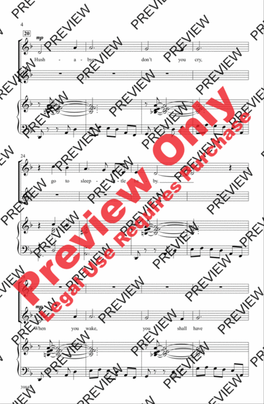 All the Pretty Little Horses 2-Part scores gallery preview page 4