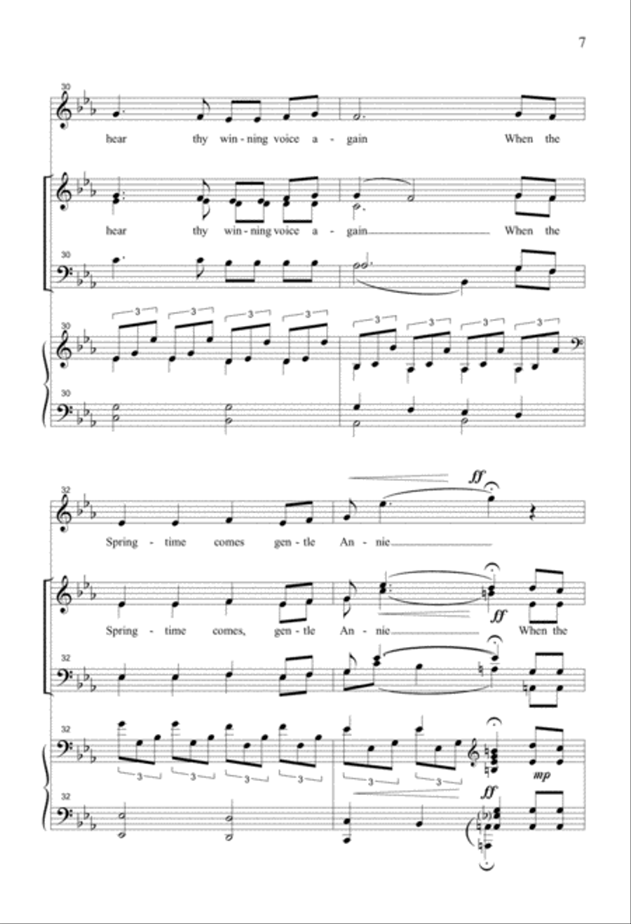 Two Irish Aires 4-Part scores gallery preview page 5