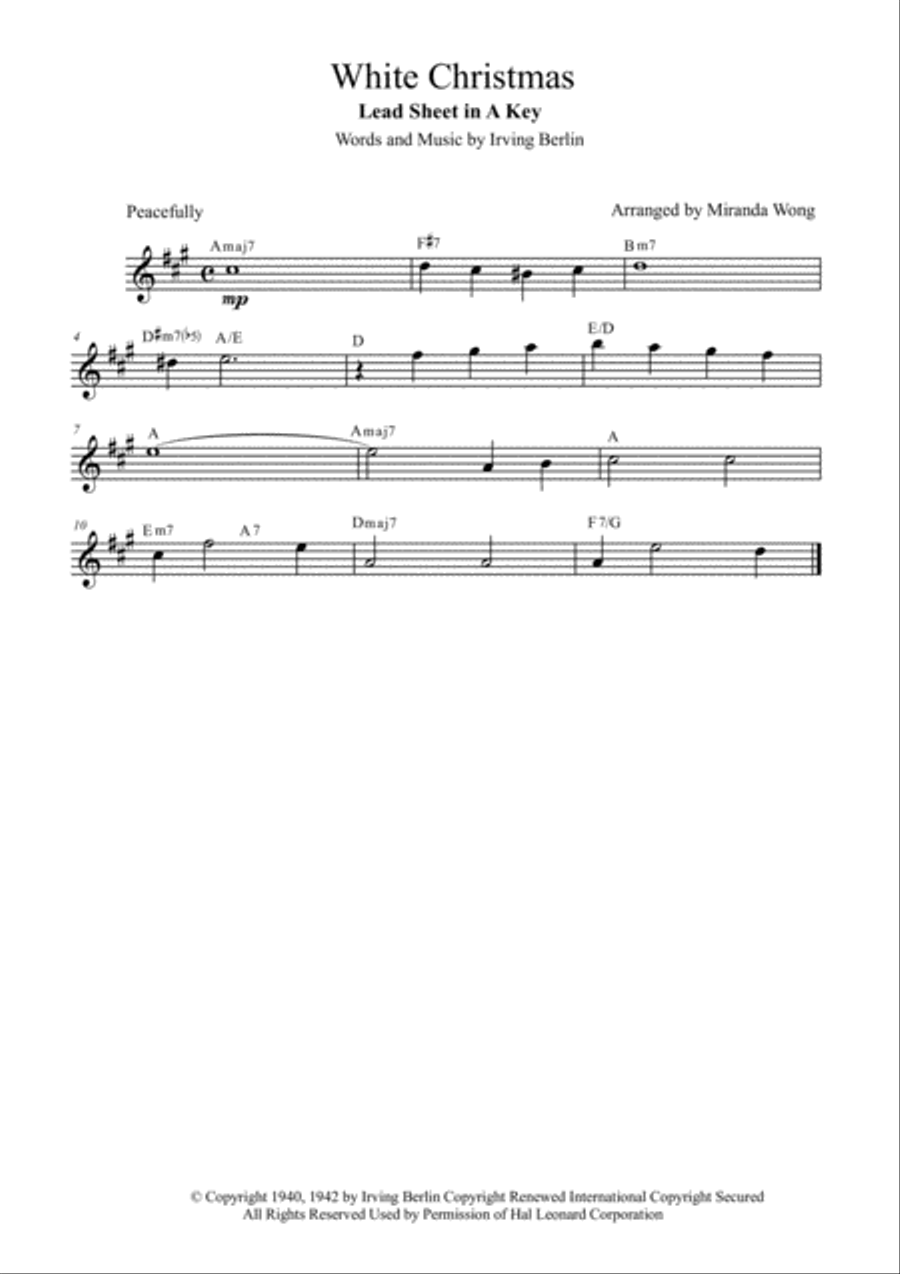 White Christmas White Christmas Small Ensemble scores gallery preview page 1