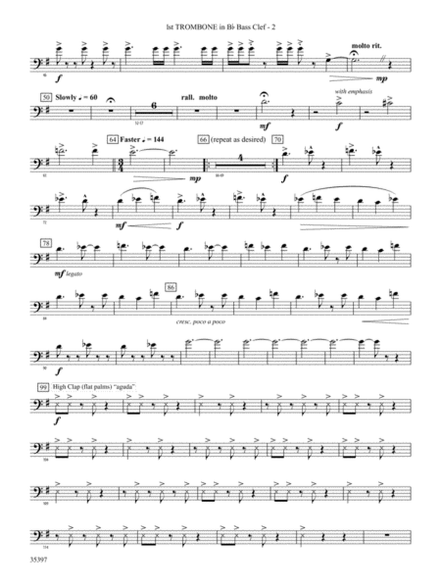 Fuego del Alma: (wp) 1st B-flat Trombone B.C.