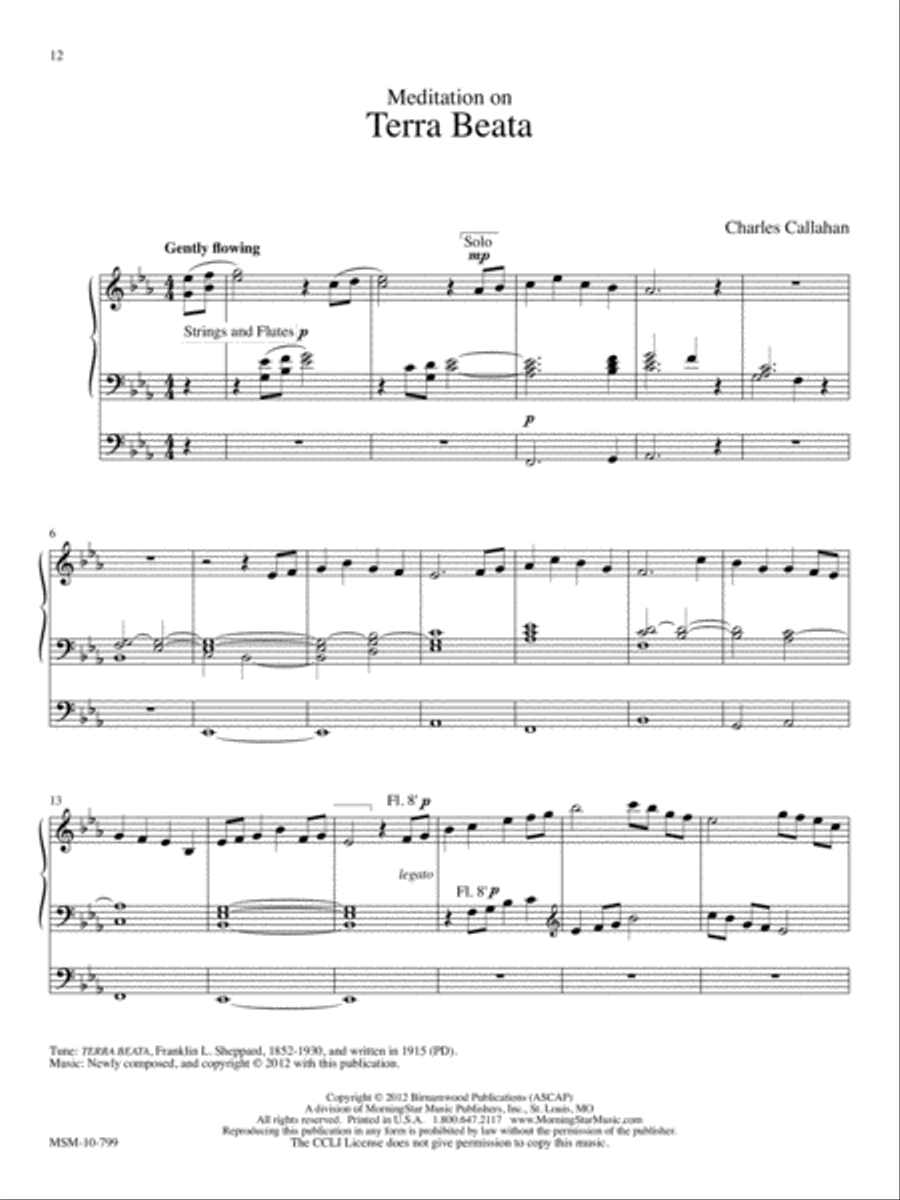 O God Beyond All Praising: Seven Pieces for Organ on English Hymntunes Organ scores gallery preview page 5