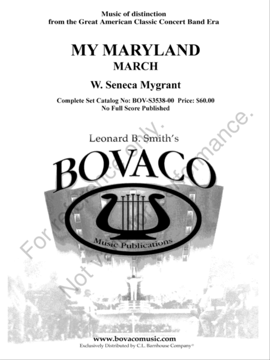 My Maryland My Maryland Concert Band scores gallery preview page 2