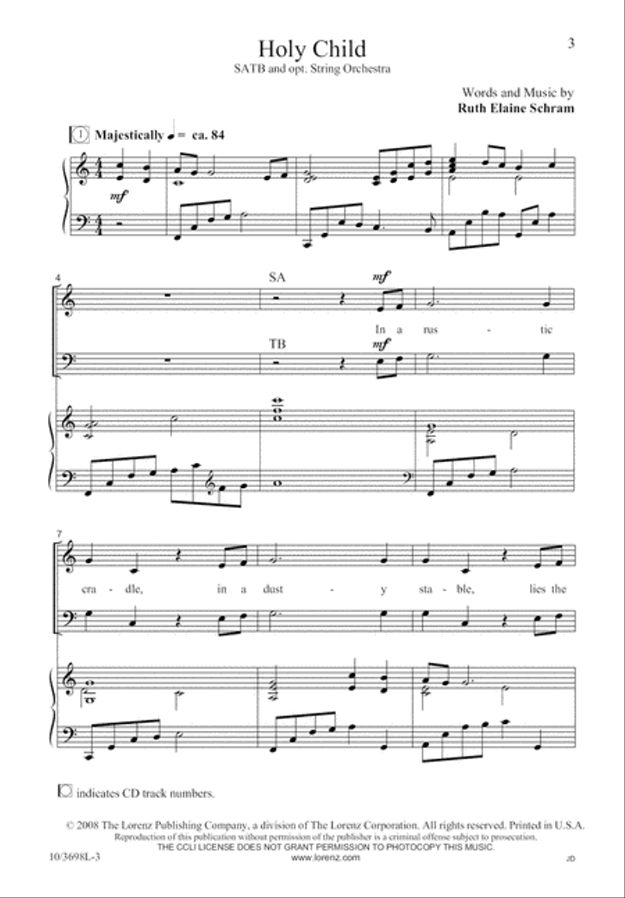 Holy Child 4-Part scores gallery preview page 3