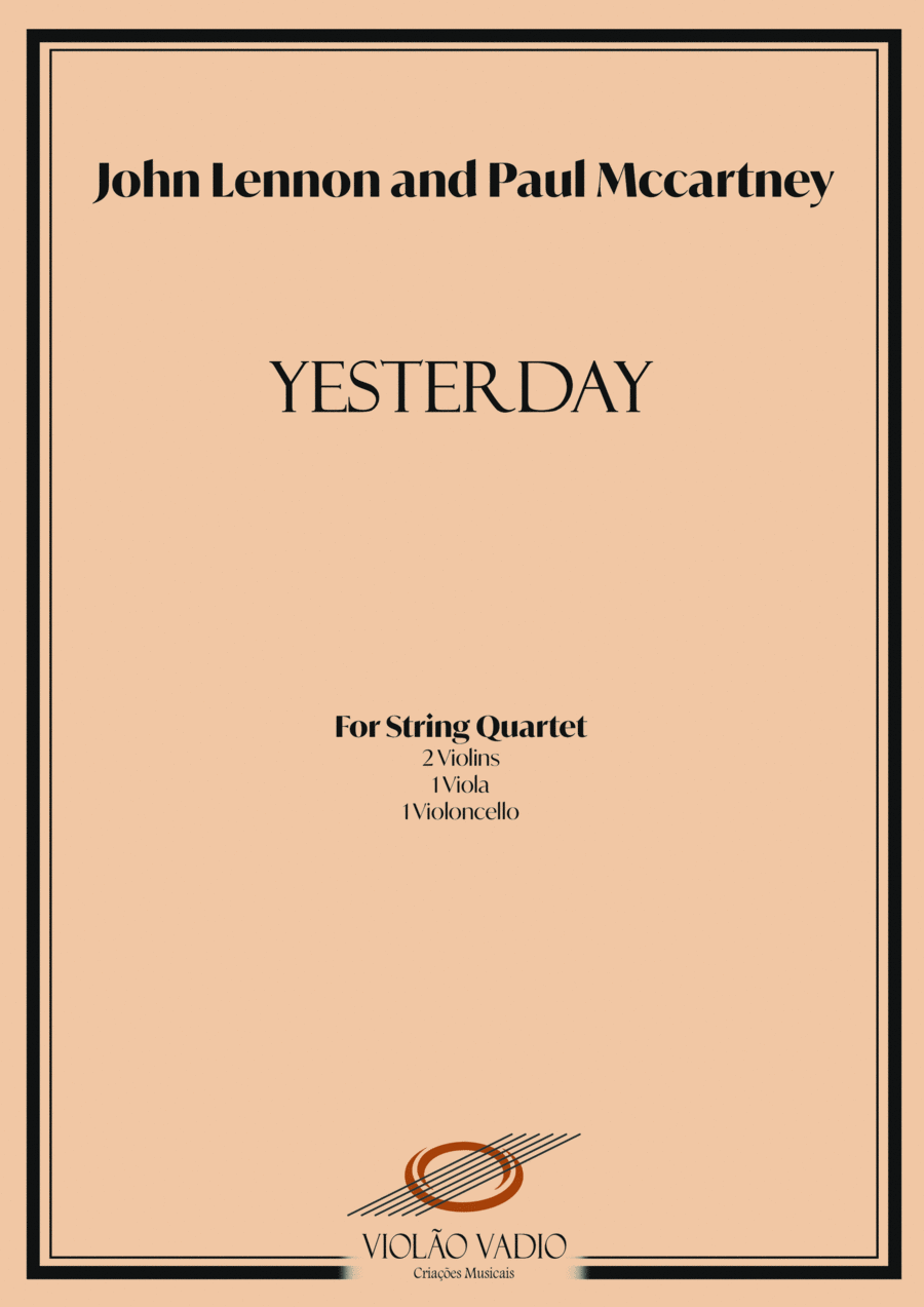 Yesterday String Quartet scores gallery preview page 1