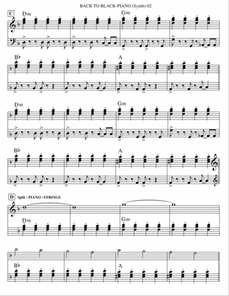 Back To Black String Duet scores gallery preview page 2
