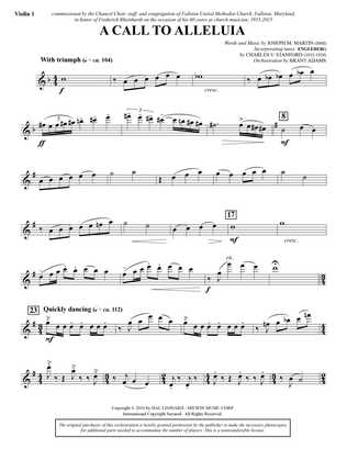 A Call to Alleluia (Full Orchestra) - Violin 1