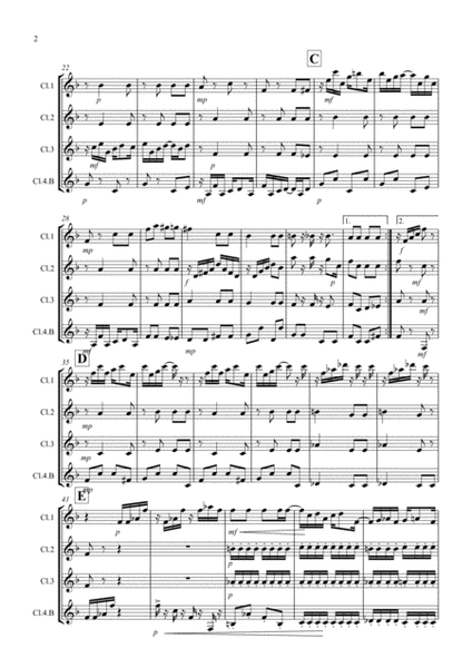 Maple Leaf Rag for Clarinet Quartet image number null