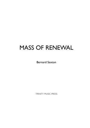 Mass of Renewal - Accompaniment Edition