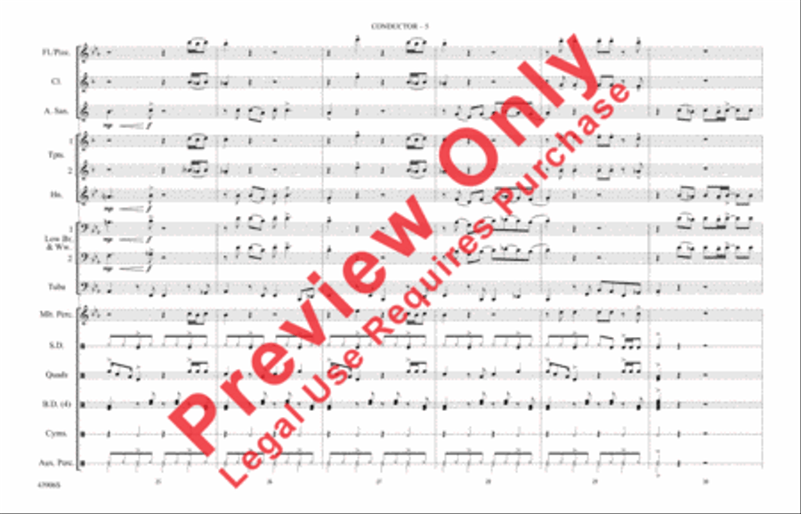 Papa's Got a Brand New Bag Marching Band scores gallery preview page 6