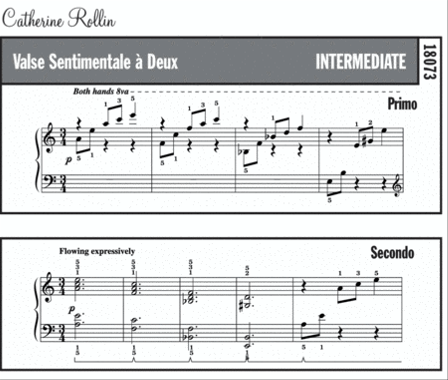 Valse Sentimentale à Deux Small Ensemble scores gallery preview page 2
