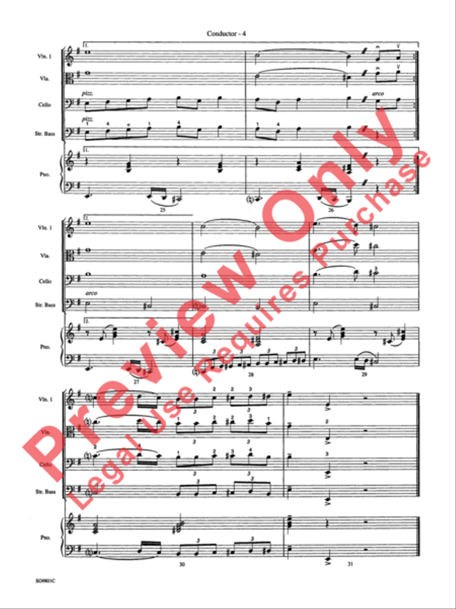 You're a Mean One, Mr. Grinch String Orchestra scores gallery preview page 7