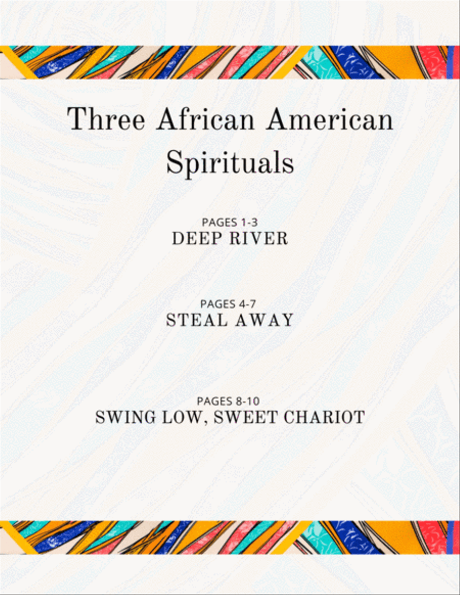 Three African American Spirituals - Piano Solos Piano Solo scores gallery preview page 3