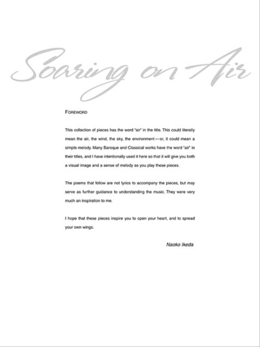 Soaring on Air Piano scores gallery preview page 3