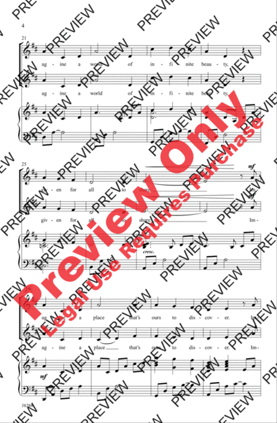 Imagine a World - SoundTrax CD (CD only) Choir scores gallery preview page 4