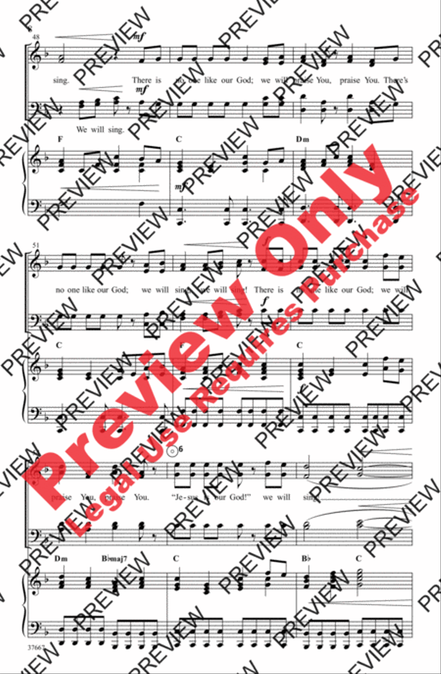 At Your Name (Yahweh, Yahweh) 4-Part scores gallery preview page 8