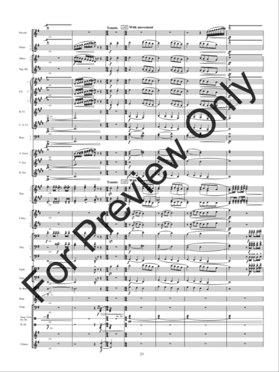 Holiday Rhapsody Concert Band scores gallery preview page 26