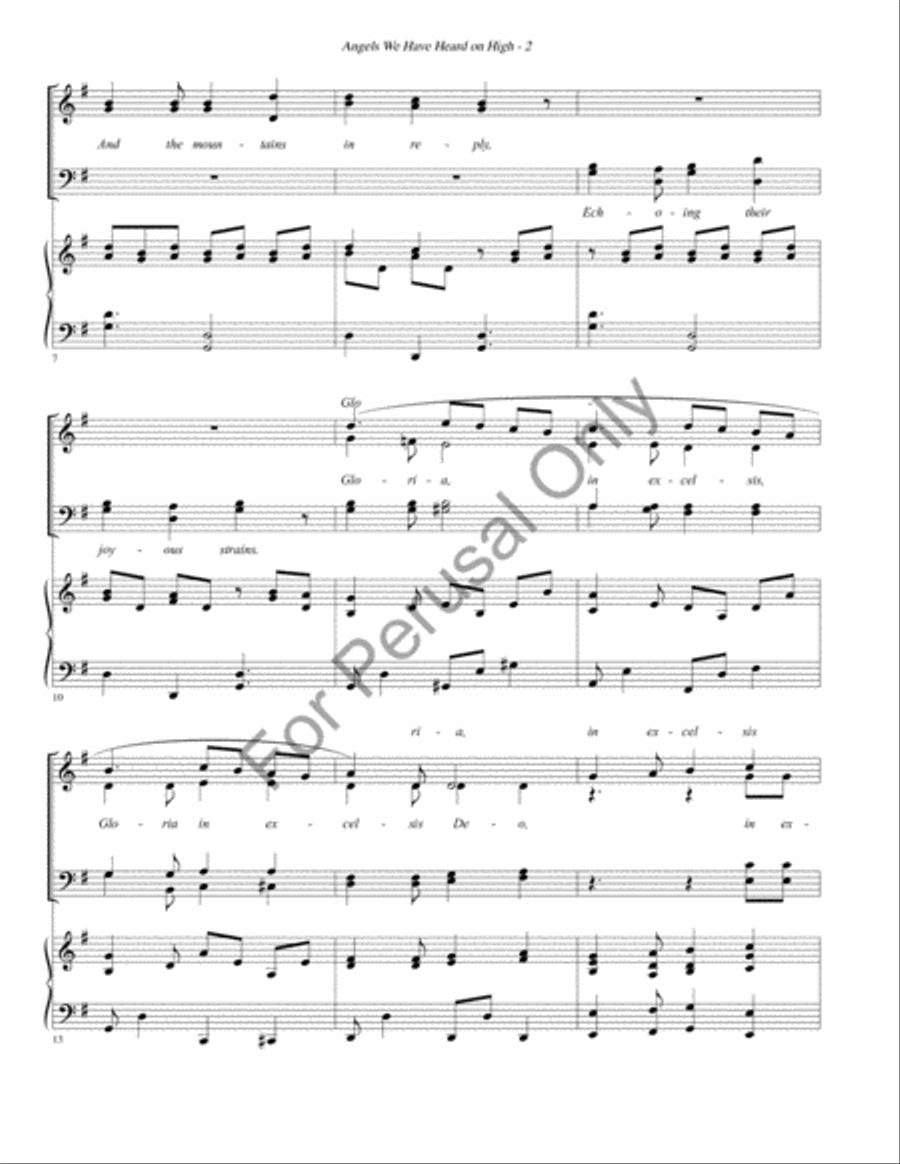 Angels we have heard on high Divisi scores gallery preview page 3