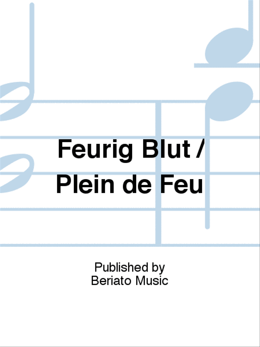 Feurig Blut / Plein de Feu Concert Band scores gallery preview page 1