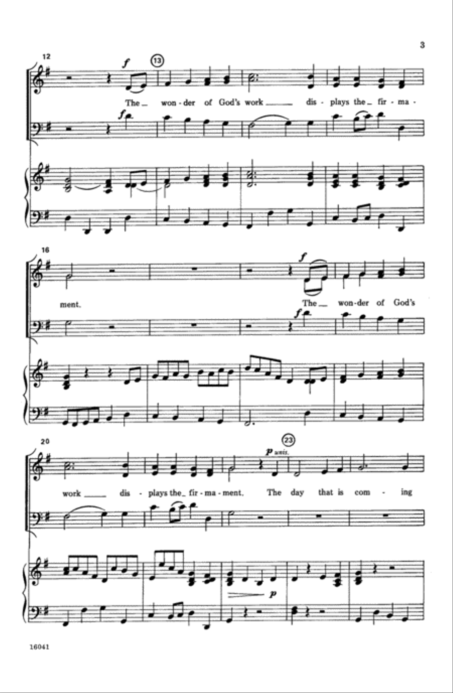 The Heavens Are Telling The Heavens Are Telling 3-Part scores gallery preview page 3