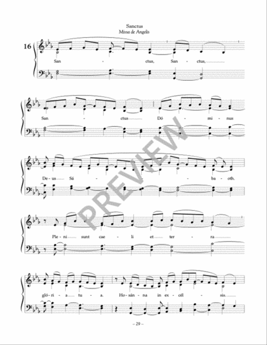 Latin Gregorian Chant Mass Accompaniment Mass scores gallery preview page 13