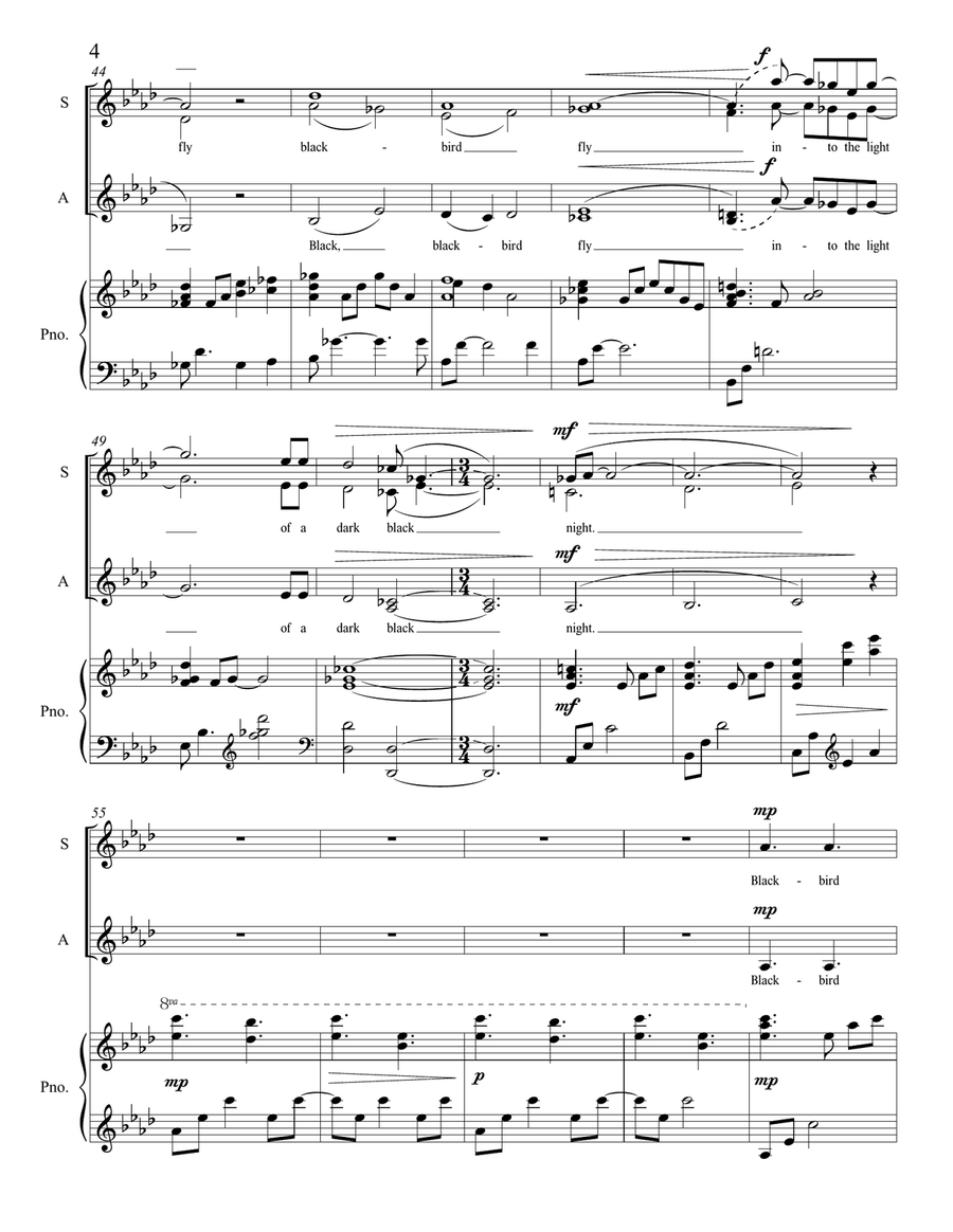 Blackbird SSA scores gallery preview page 4
