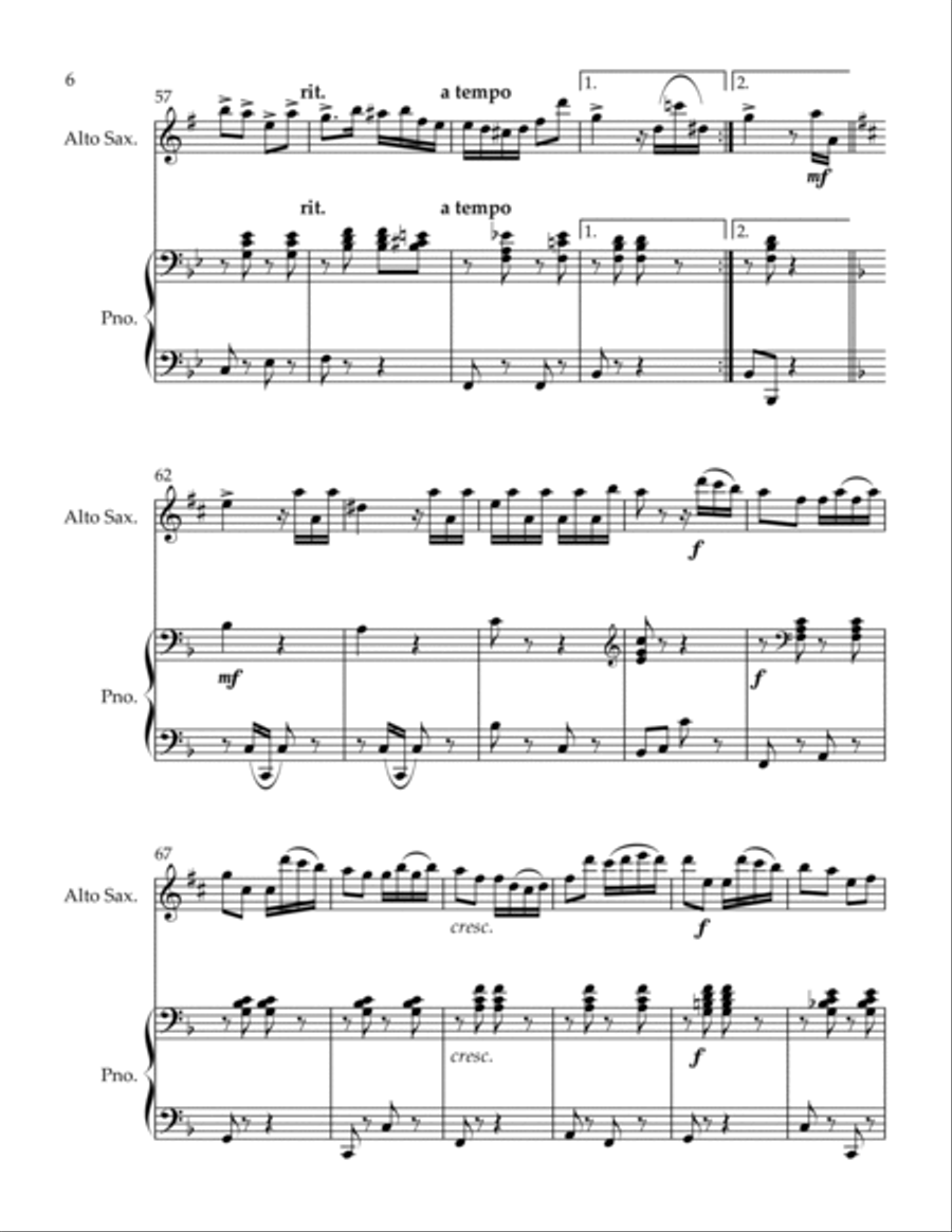 Abonnenten Alto Saxophone scores gallery preview page 6