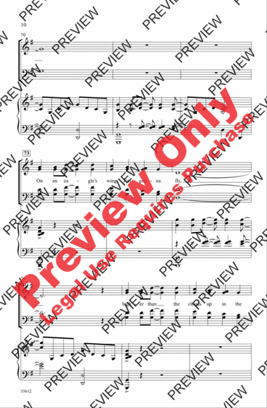 On an Eagle's Wing On an Eagle's Wing 4-Part scores gallery preview page 10